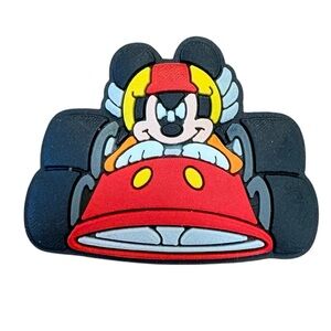 Mickey Mouse Race Car Croc Charm